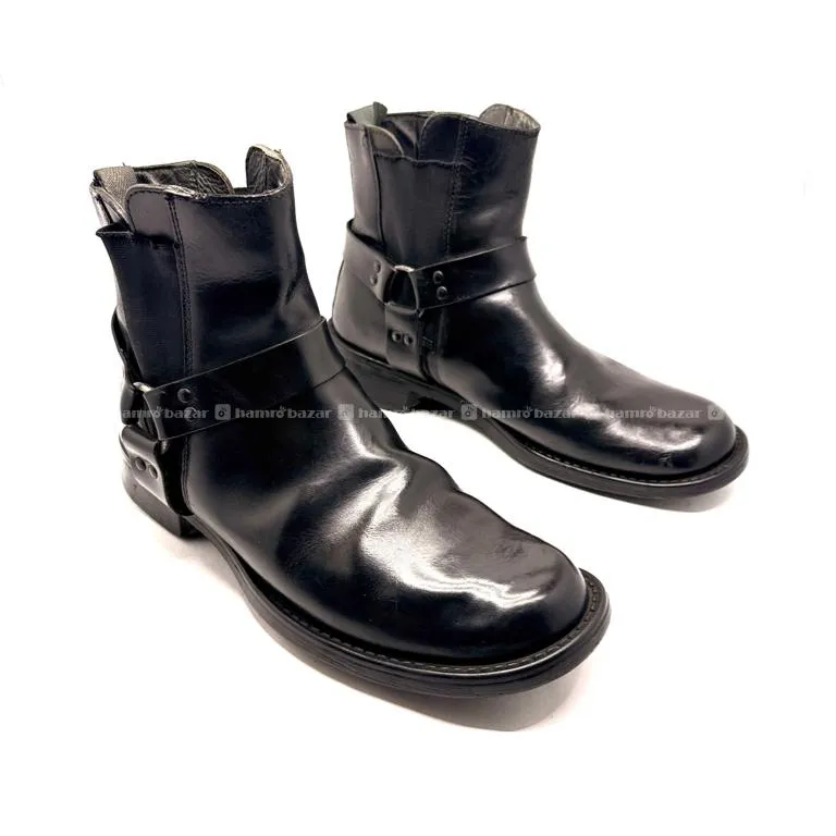 LEATHER HARNESS MENS BOOT 4