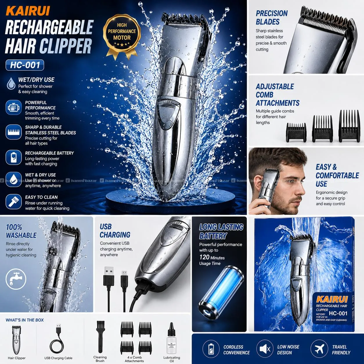Hair Trimmer For Mens | KAIRUI HC-001 Trimmer 3