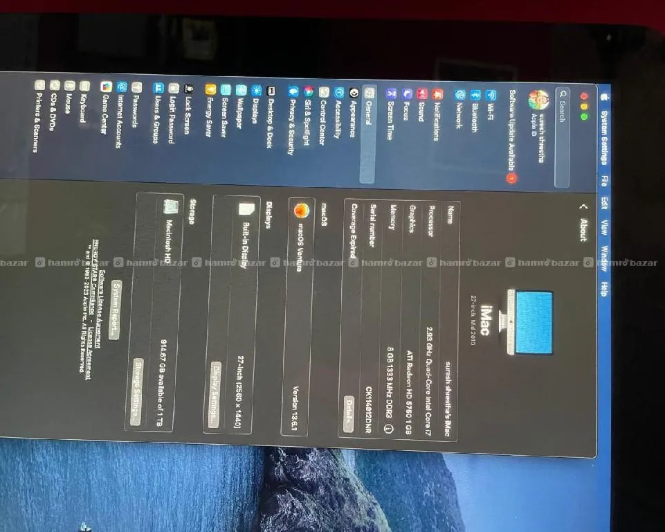 Apple iMac 27" i7 mid 2010 5k 7