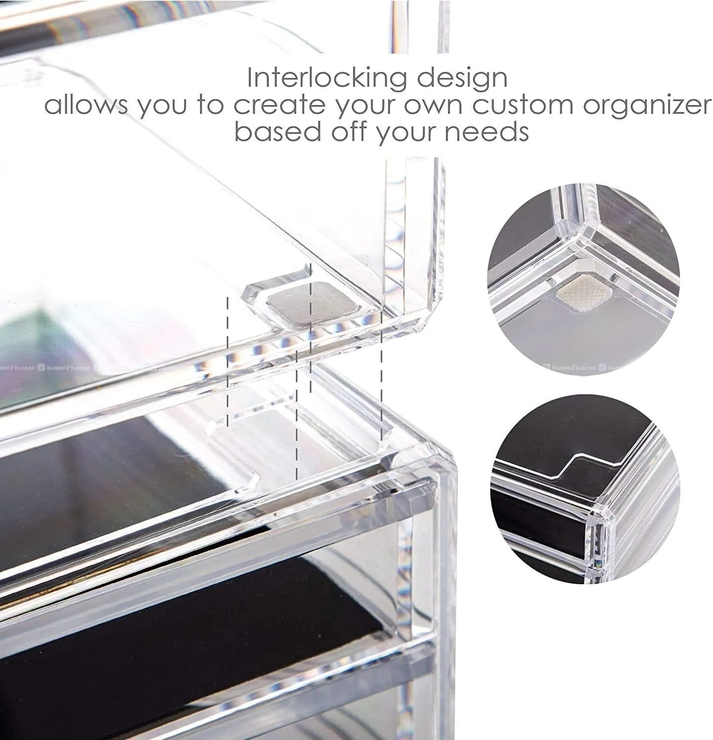 Clear Cosmetic Storage Box & Makeup Organizer 5
