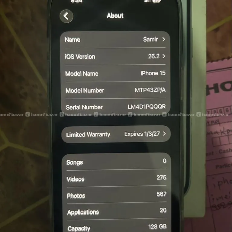 iPhone 15 (128GB) (93%) ( Contact Us 9807755522) 3