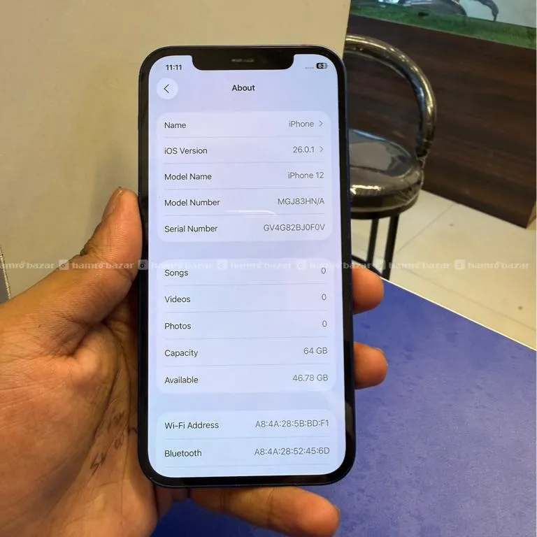 IPHONE 12 BYPASS SET SIM CHALDENA BAKI SABAI FRESH 2
