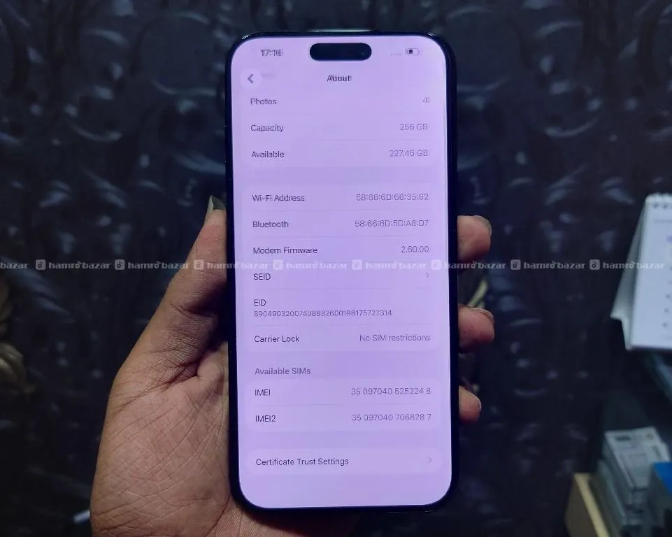 Iphone 16 pro max 256gb with box fix price 2