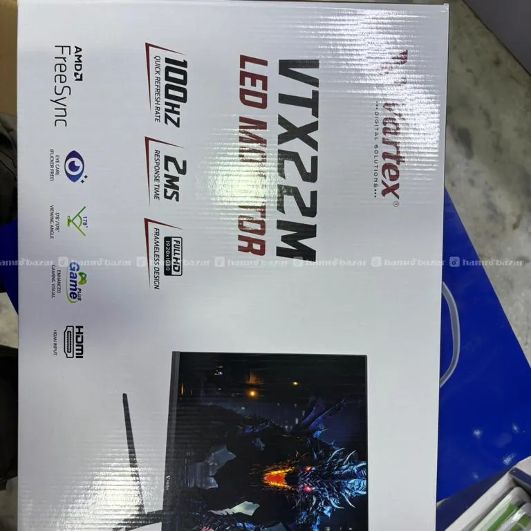Vatex 22 Inch LED Monitor /100hz/Full hd Frameless 2