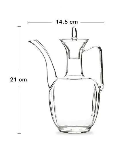 Tea pot Borosilicate Glass with Glass Handle 3