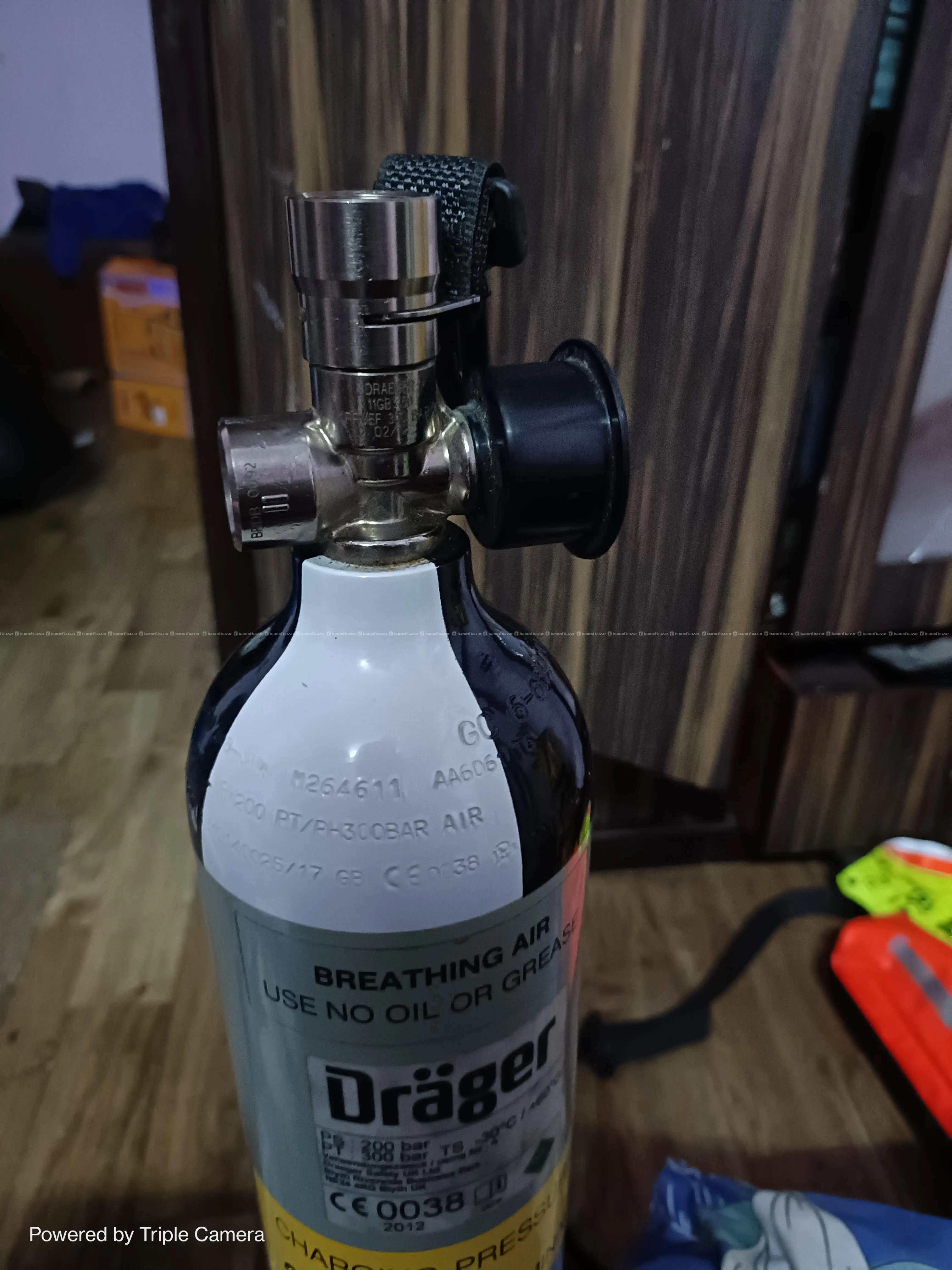 oxygen cylinder 5.8mm 2.55kg 2.0l 300 bars 2