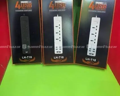 Lucky Hawk LH-T18 3 Way + fast charge 4 USB port LH-T18 Extension Power Code 6