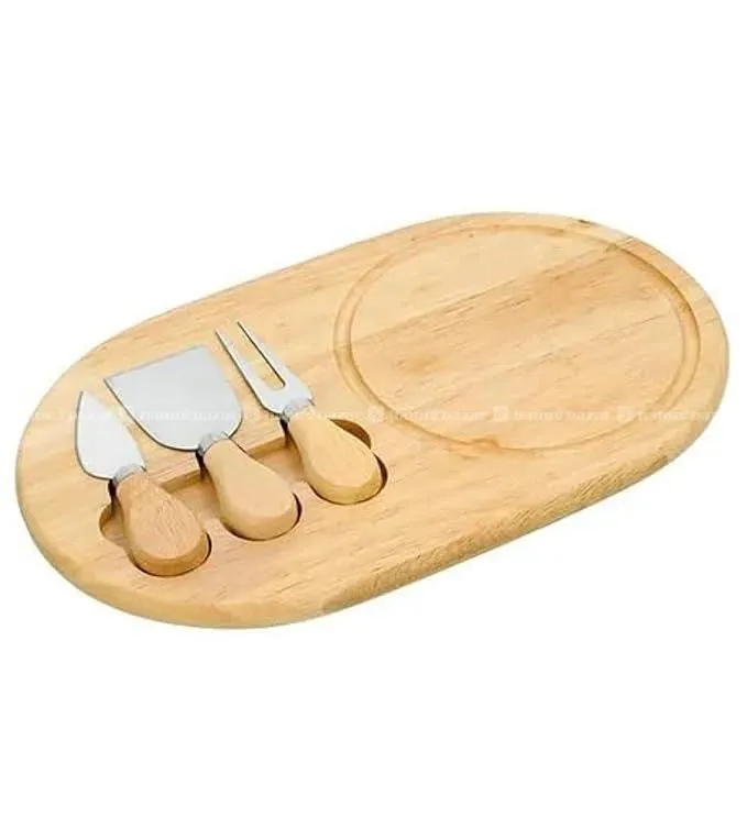 Pizza Board With Knife Set 4