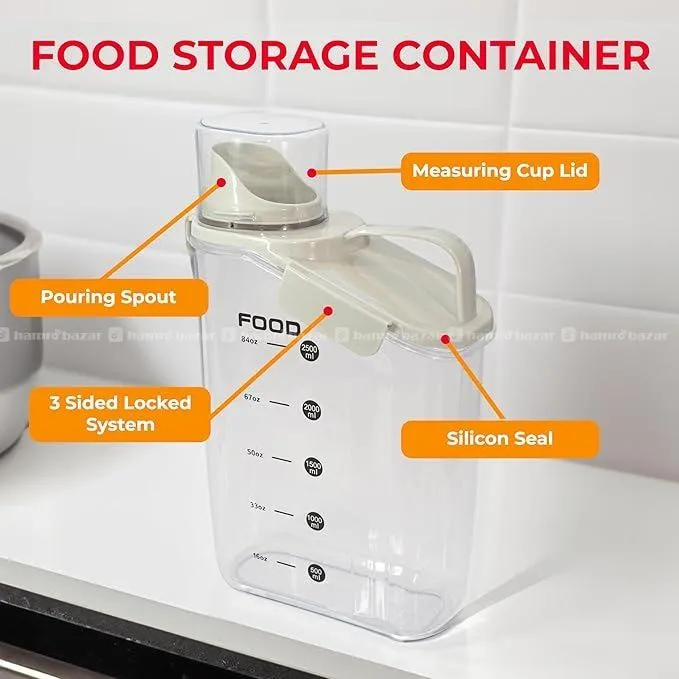 Grain Storage Container 2500ml Airtight 4