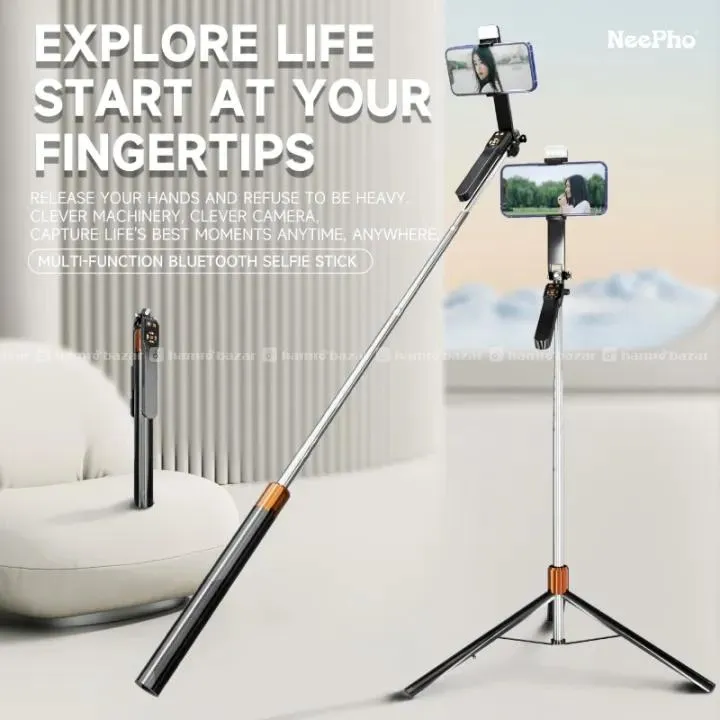 Neepho NP L6S Selfie Stick Tripod With Remote 4