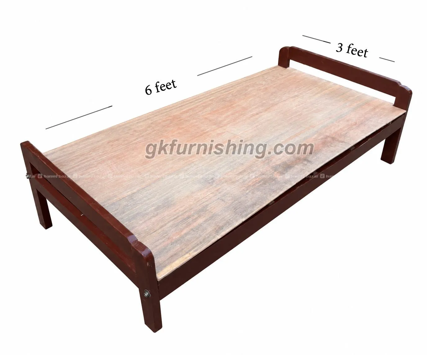 Wooden Single Bed 3x6 1