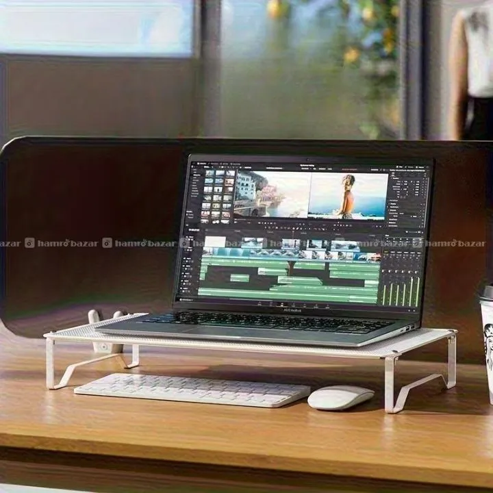 Ergonomic Hollow Laptop Stand With Cooling Vent 4