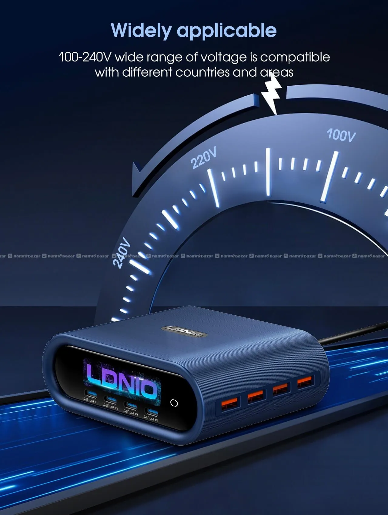 LDNIO Q17 GaN 100W Super Fast Desktop Charger 5
