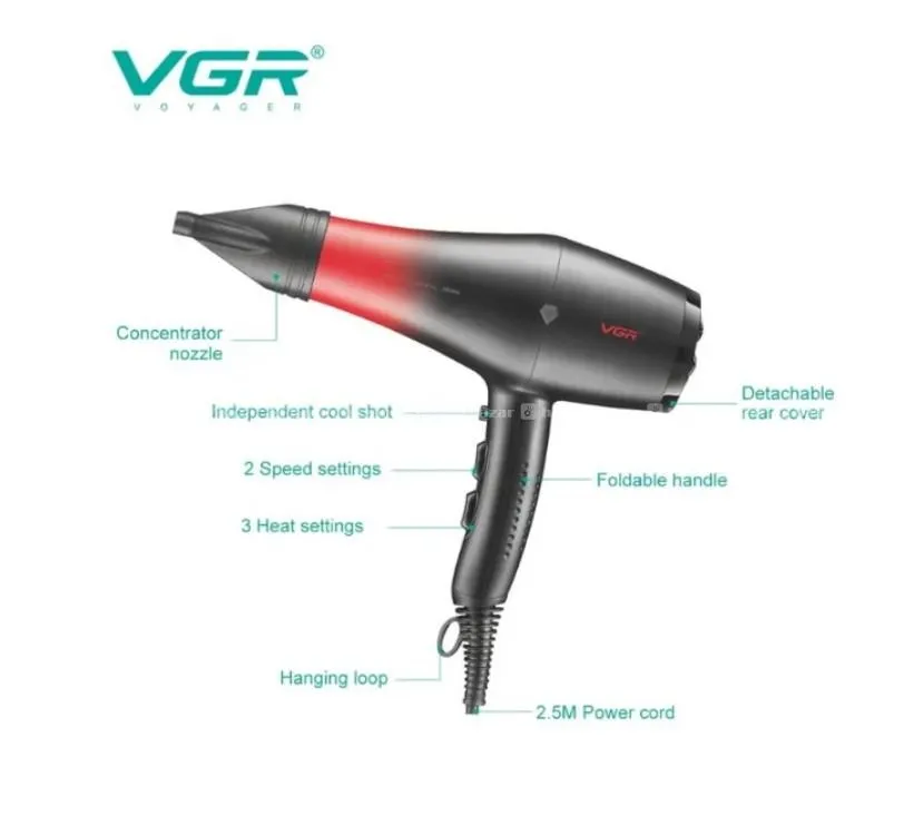 VGR V462 Powerful Electric Professional Hair Dryer 4