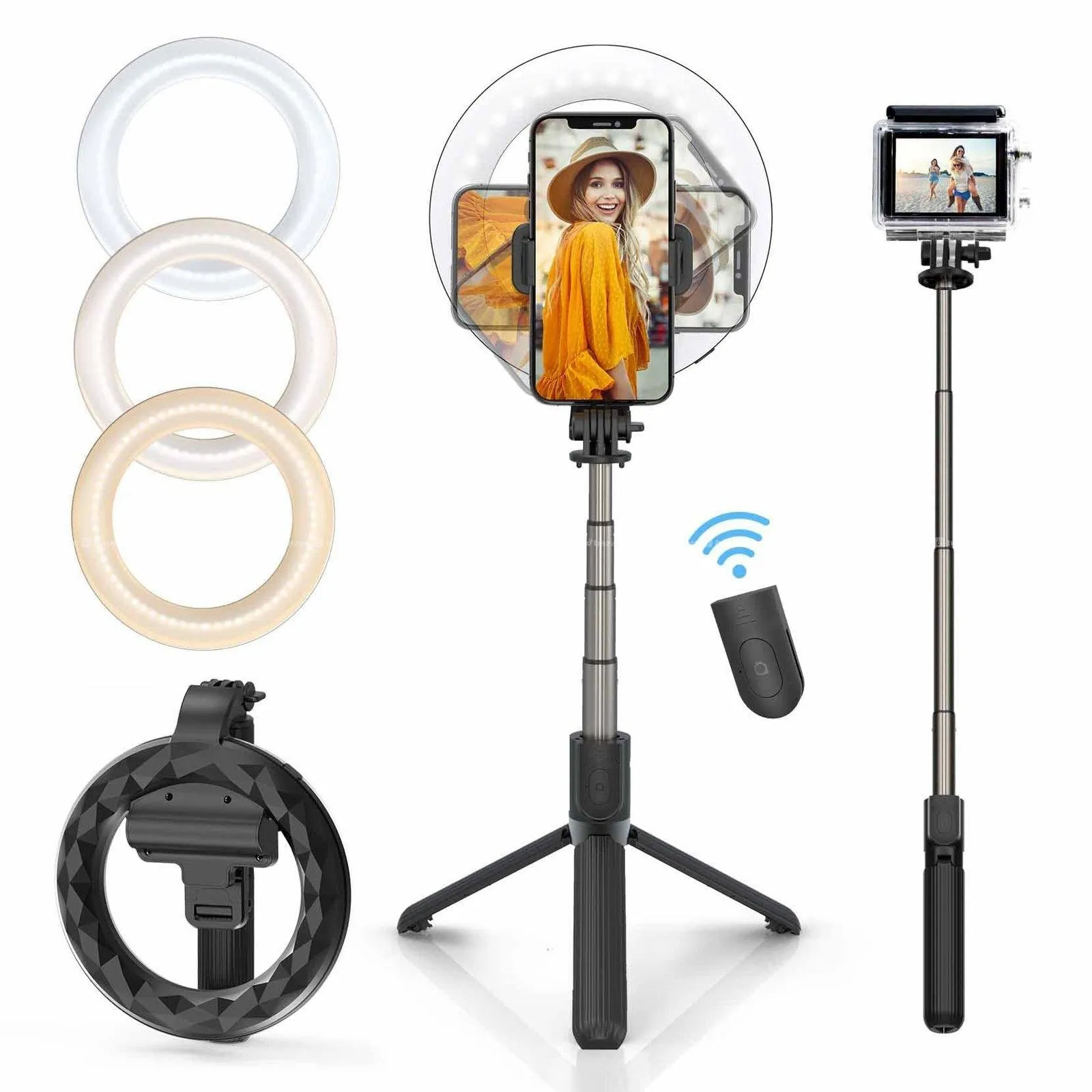 NeePho NP L14 10-Inch Ring Light With Tripod 3