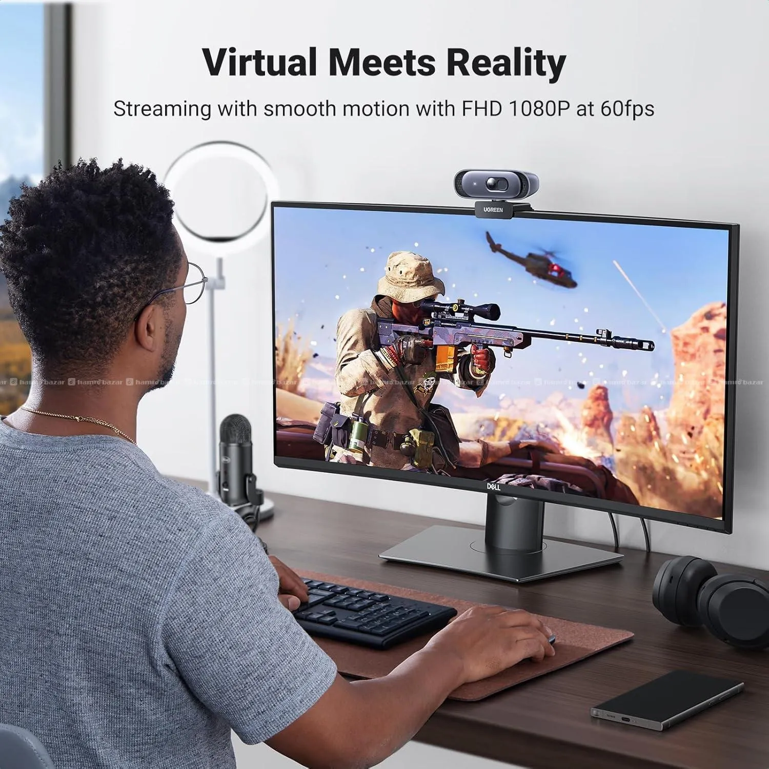 UGREEN 2K Webcam 1080P 60FPS USB Webcam 7