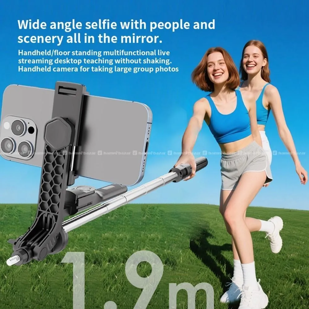 K50 1.9m Extendable Selfie Stick Tripod 4