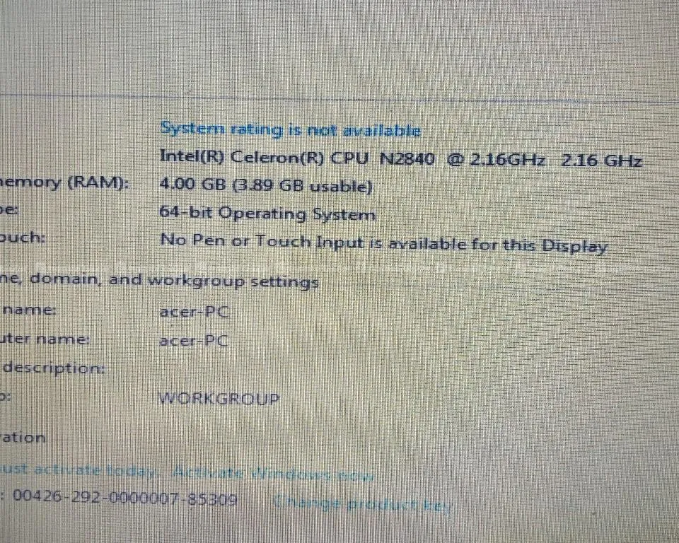 Acer laptop 3