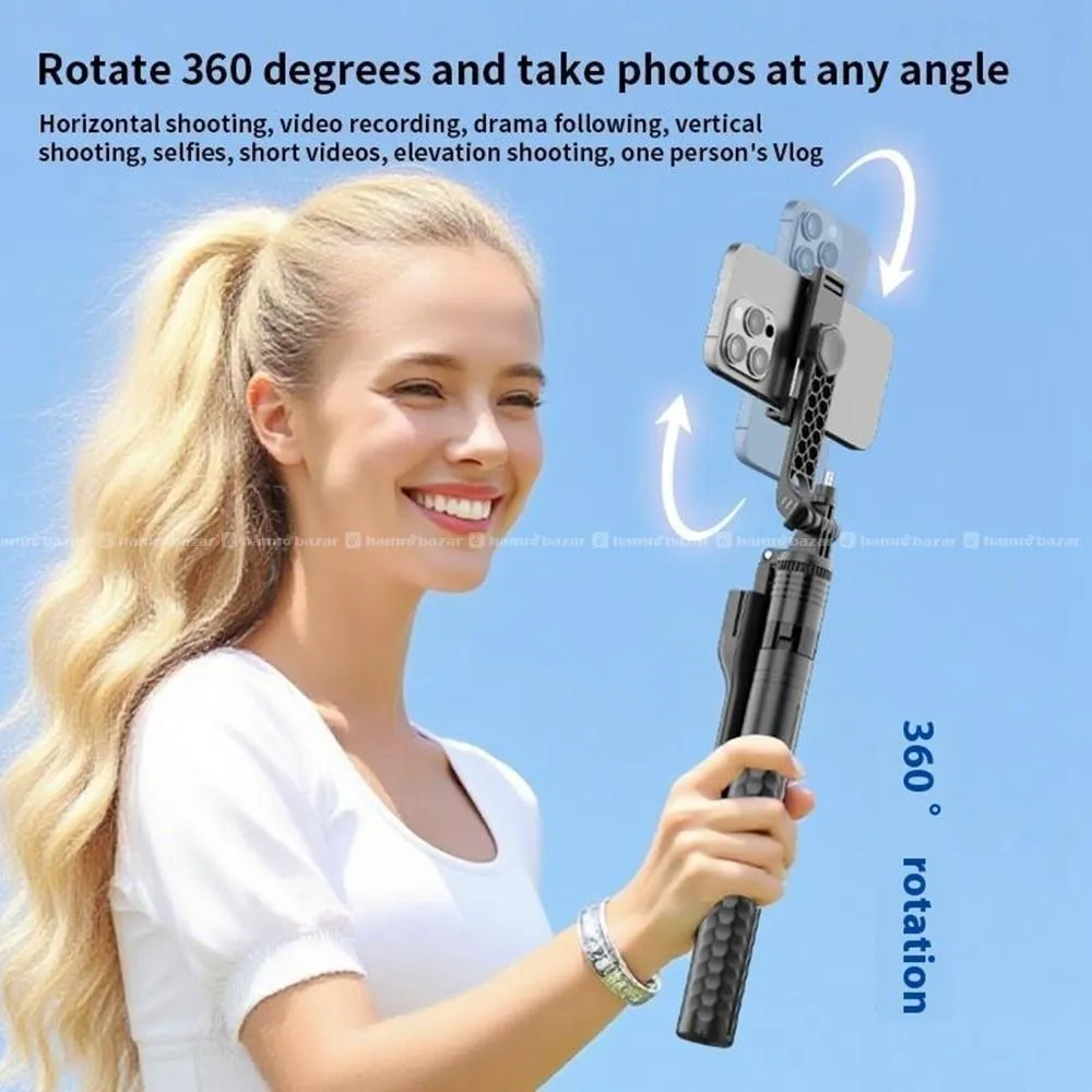 K50 1.9m Extendable Selfie Stick Tripod 5