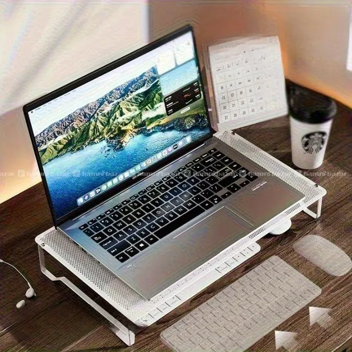 Ergonomic Hollow Laptop Stand With Cooling Vent 6