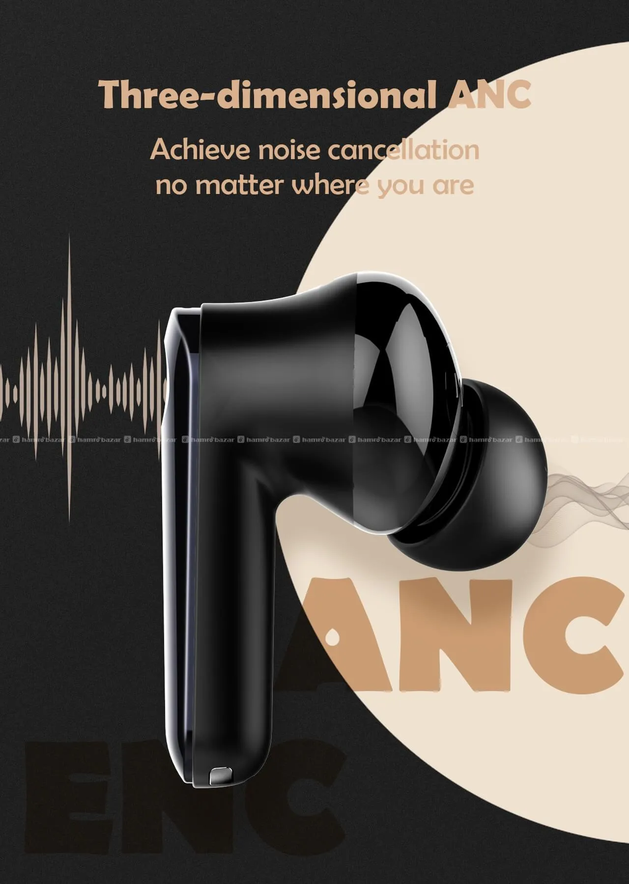 LDNIO T06 ANC Wireless Bluetooth Earbuds 4