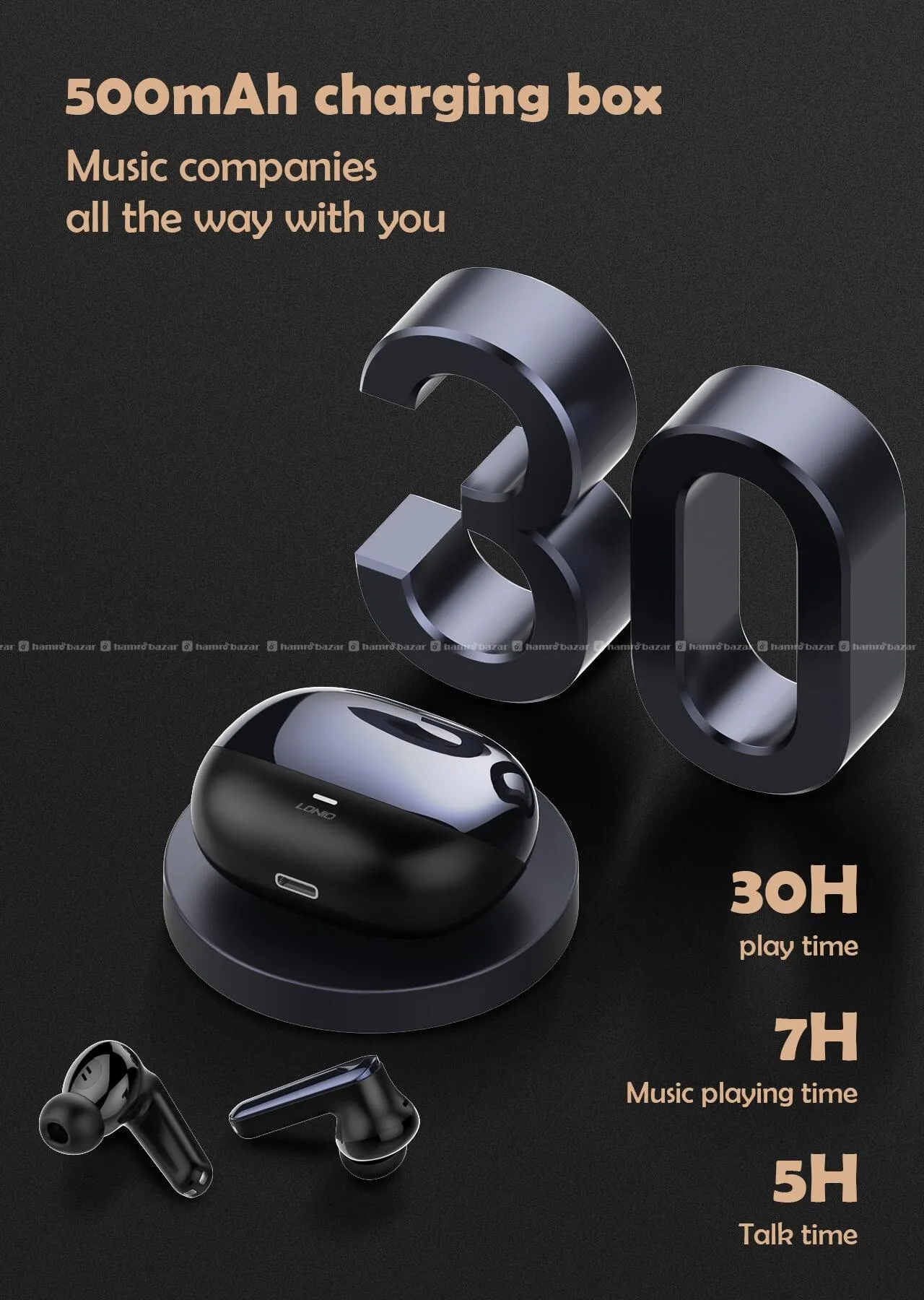 LDNIO T06 ANC Wireless Bluetooth Earbuds 5