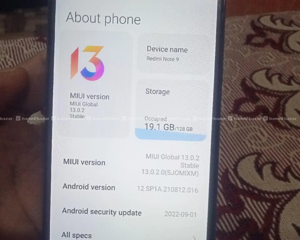 Mobile Redmi 9 5