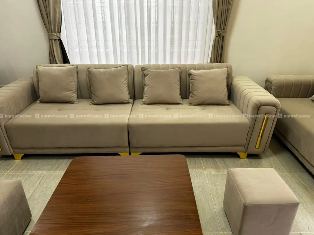 High-density (50) Sofa Set with Table And 2Stools 3