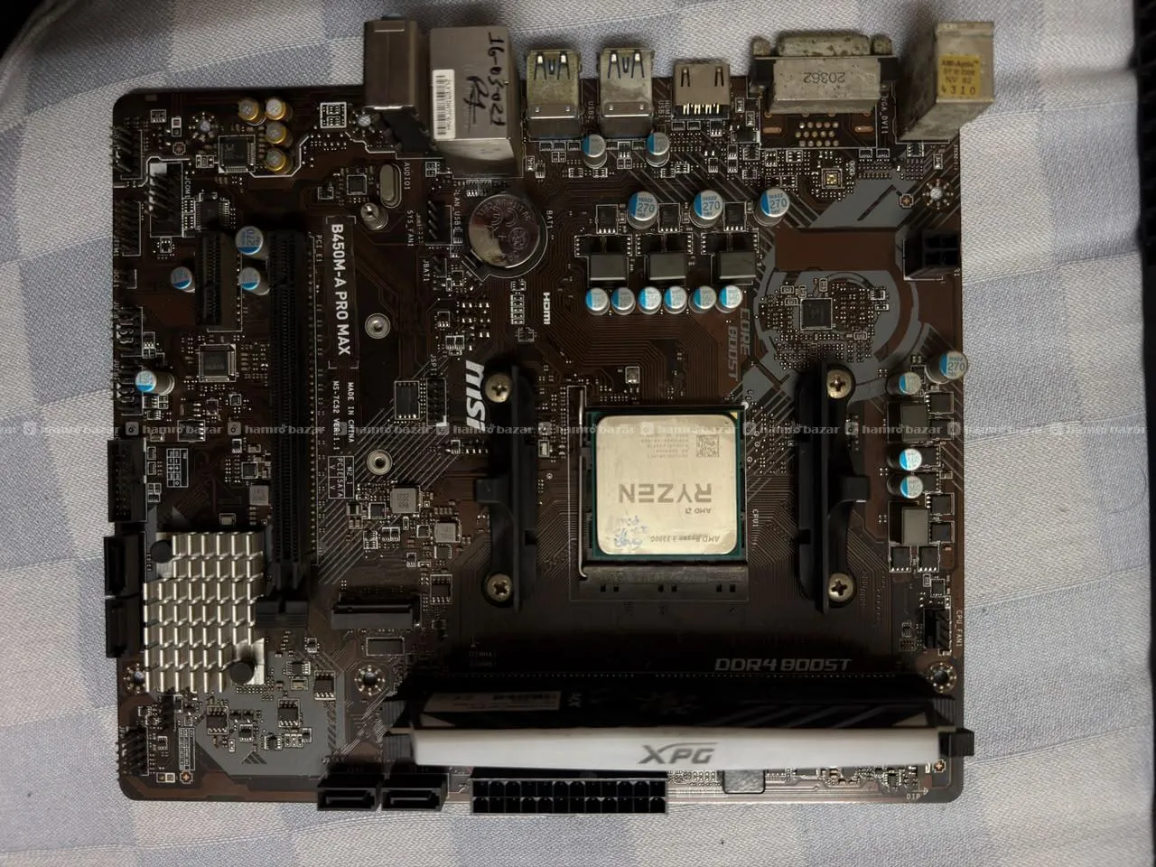 Ryzen 3 3200g+MSI B450a Pro Max+XPG Spectrix RGB 2