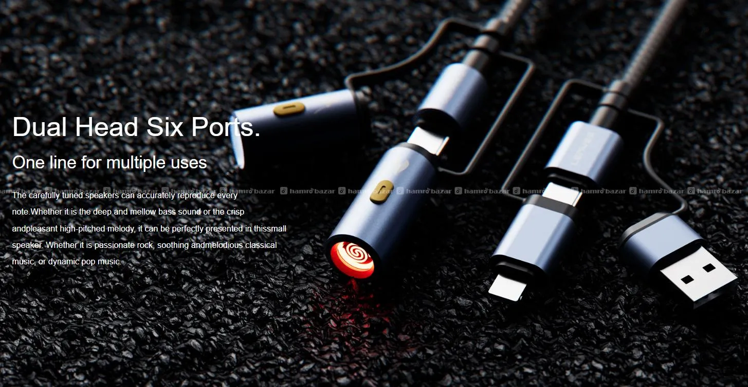 Braided Data Cable 6-in-1 60W Fast Charging 5