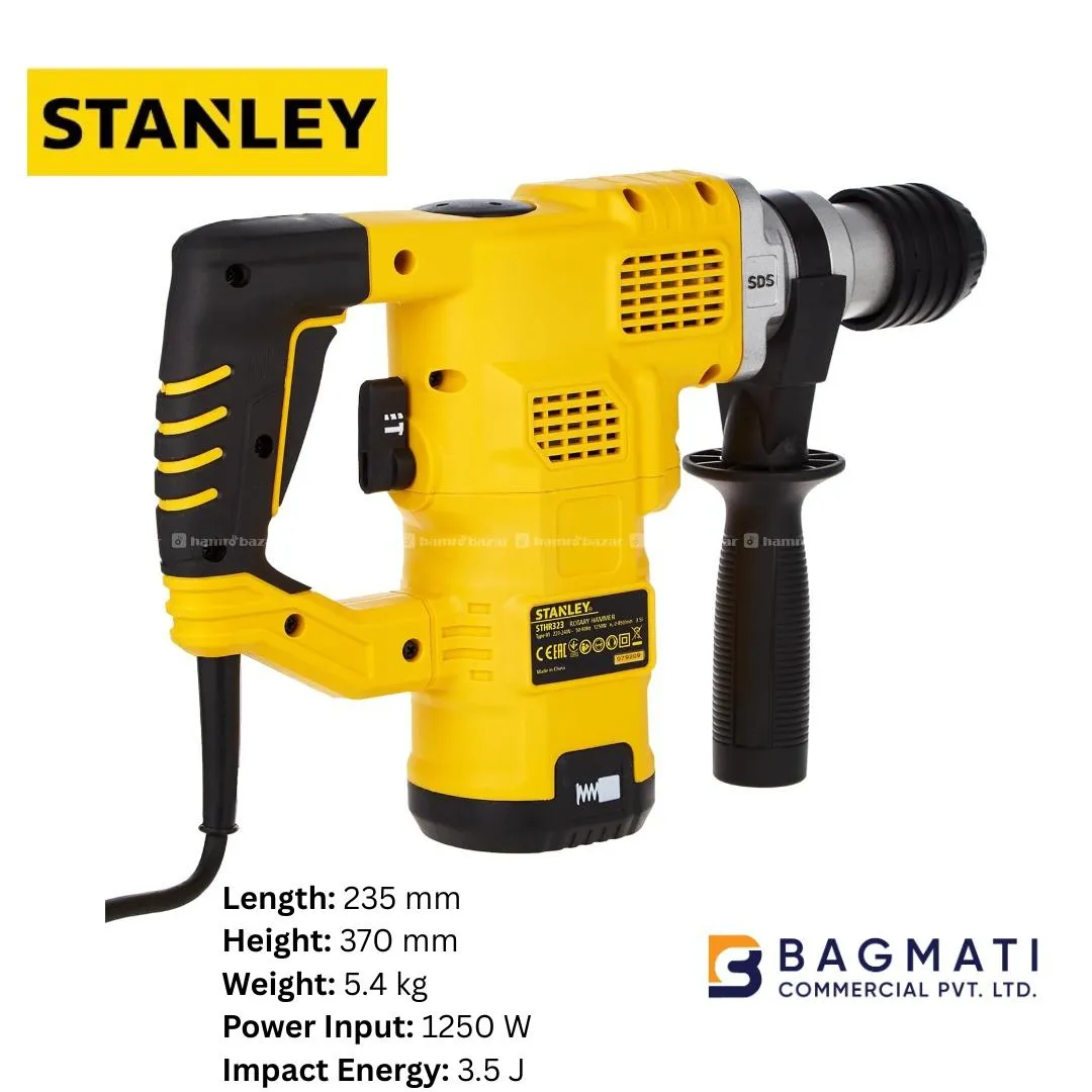 Stanley L-Shaped SDS / Hammer Drill 32mm 1250W 3