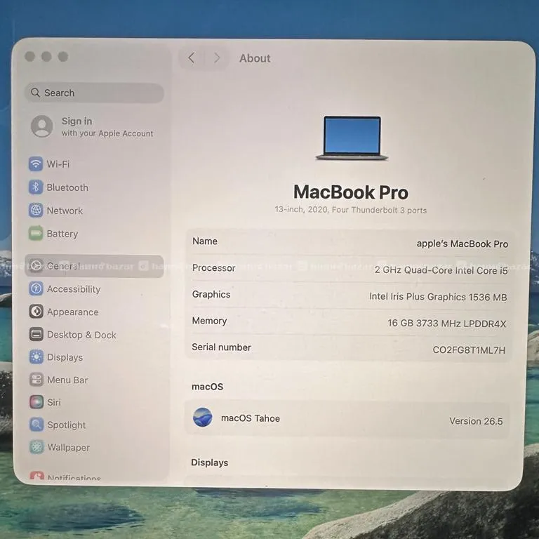 Mackbook Pro 2020 Model On sale 4