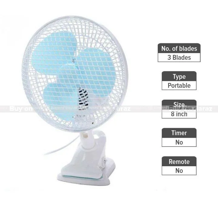 Clip/ Table/Wall Fan Hej 180Mm 3
