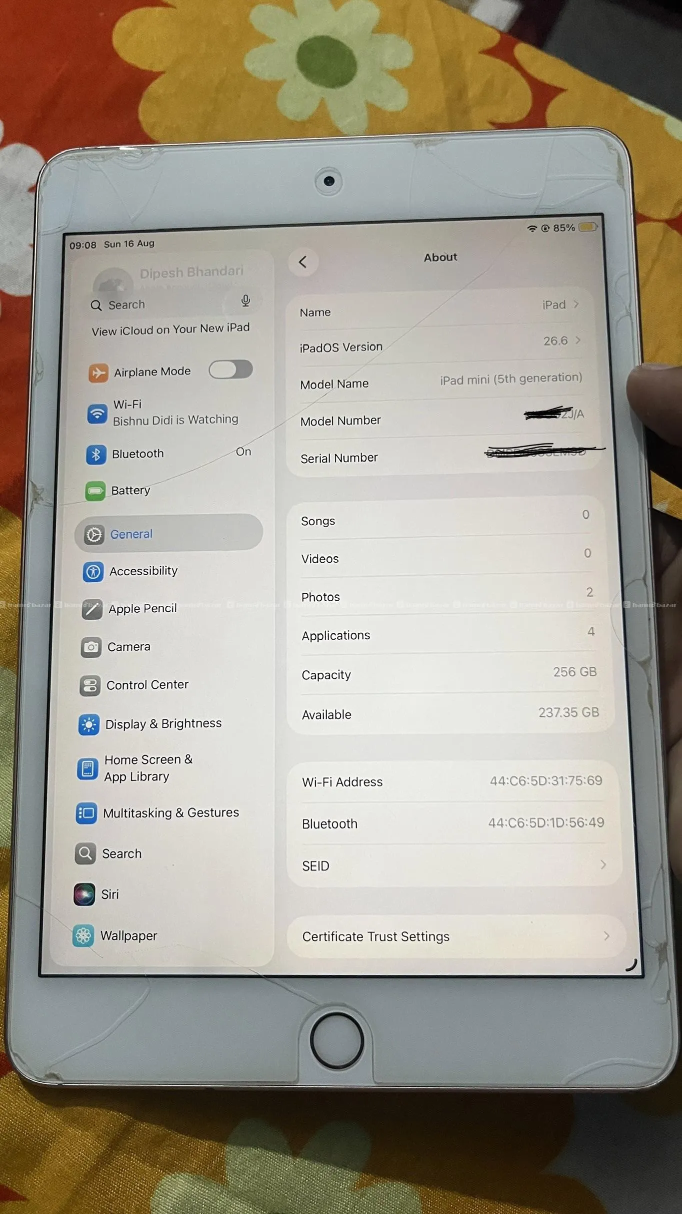 ipad 5th mini 256GB SASTO MA 2