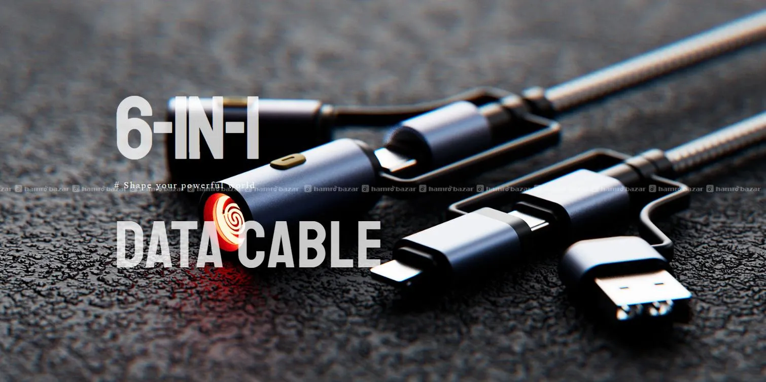 Braided Data Cable 6-in-1 60W Fast Charging 3