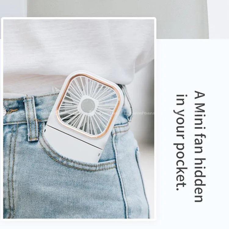 Portabe Fan with 3000mAh Power Bank & Phone Stand 5