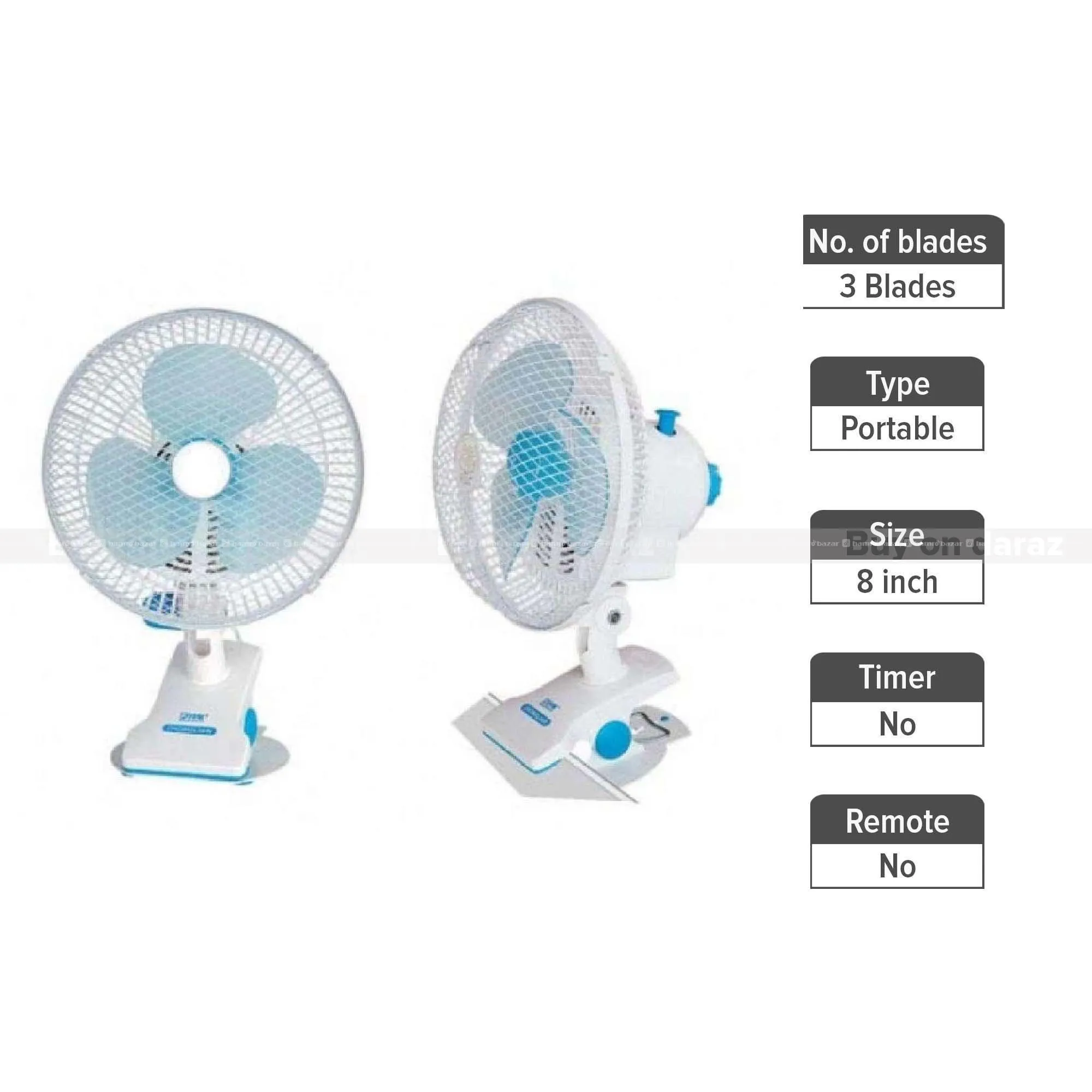 Clip/ Table/Wall Fan Hej 180Mm 2