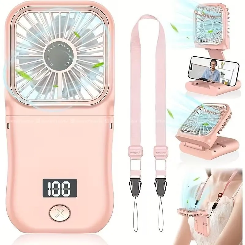 Portabe Fan with 3000mAh Power Bank & Phone Stand 2