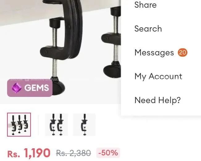plastic table clamps designed to hold cosmetology 2