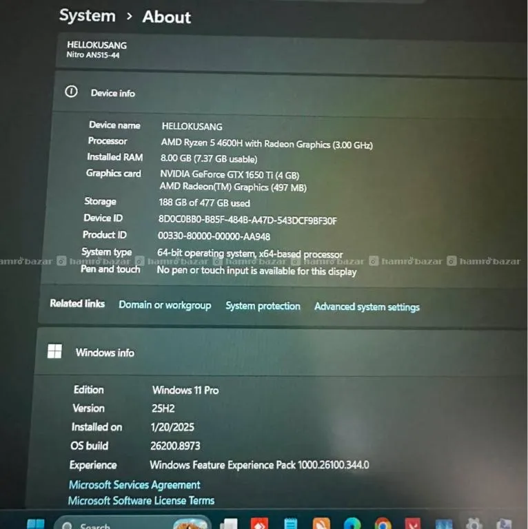 Acer Nitro 5 4