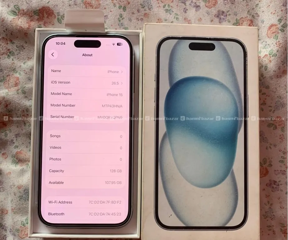 iPhone 15 128gb Box & Bill 4