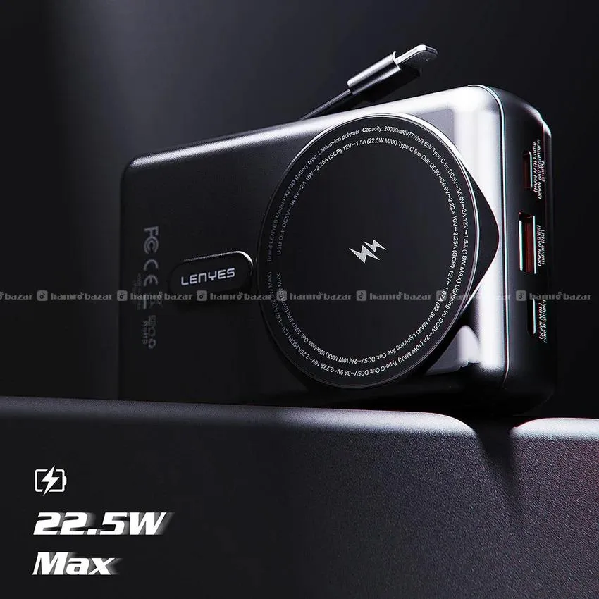 Power Bank 20000mAh Magnetic Wireless 7