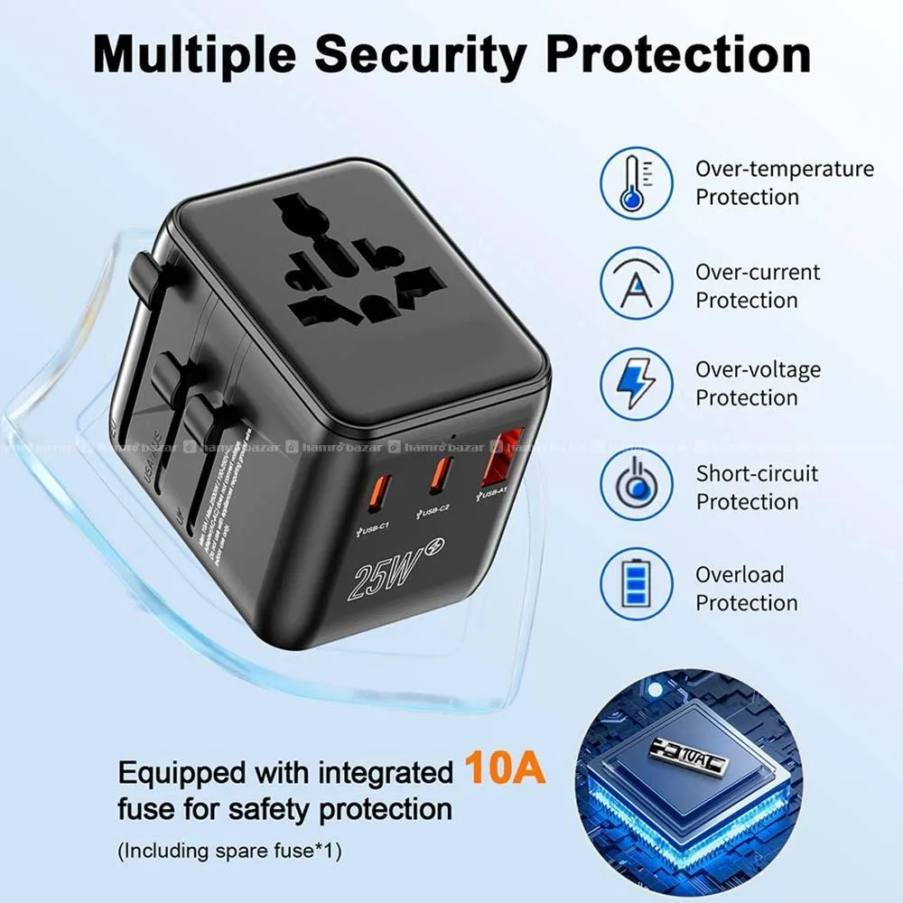 Charging Adapter 25W Universal for Travels 2