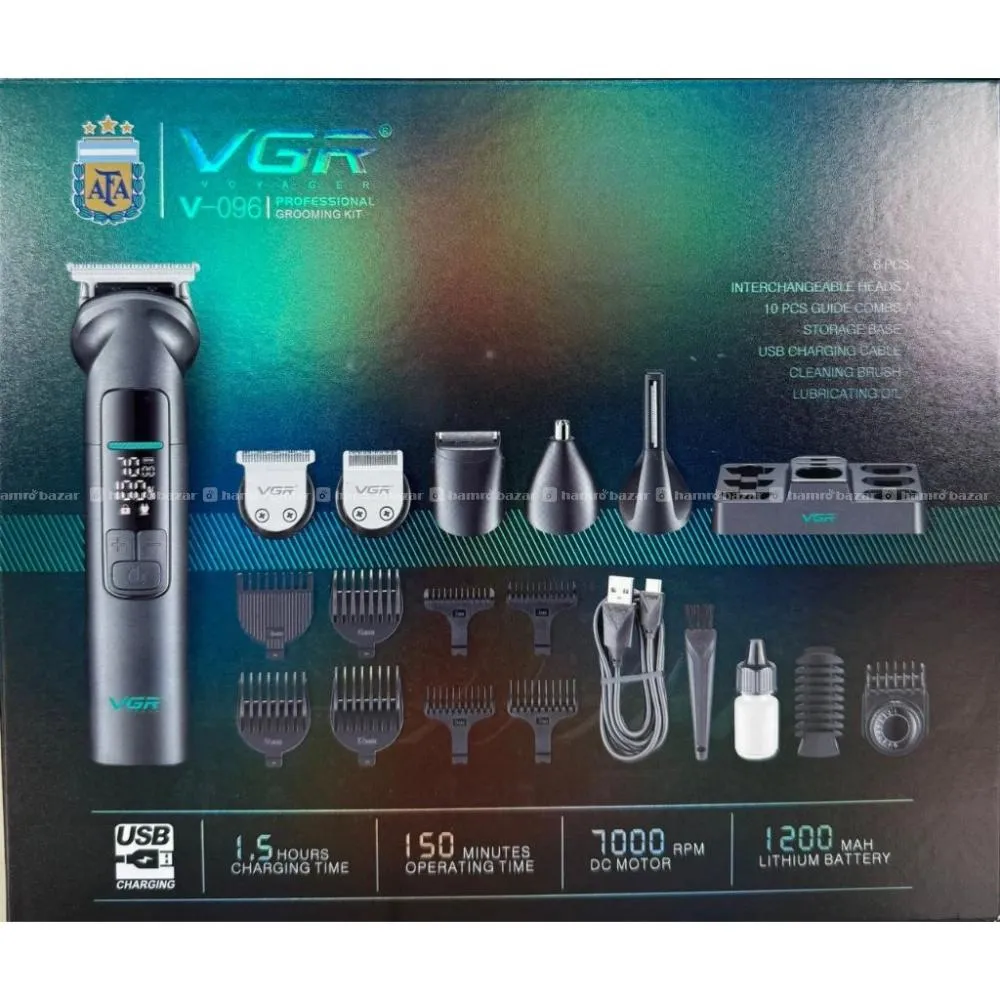 VGR V-096 IPX PROFESSIONAL HAIR TRIMMER 14 IN 1 5
