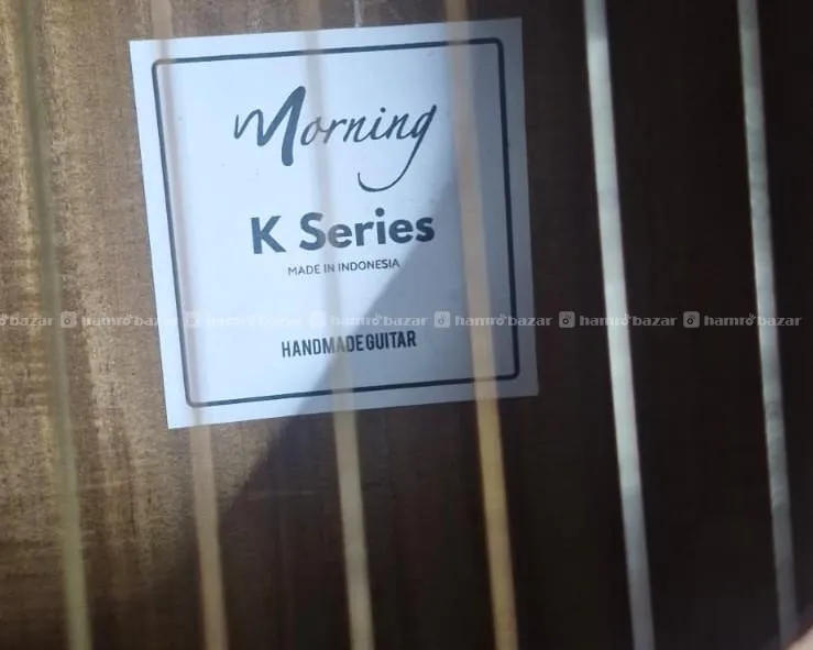 Morning K Series handmade acoustic/semi-acoustic guitar, made in Indonesia 3