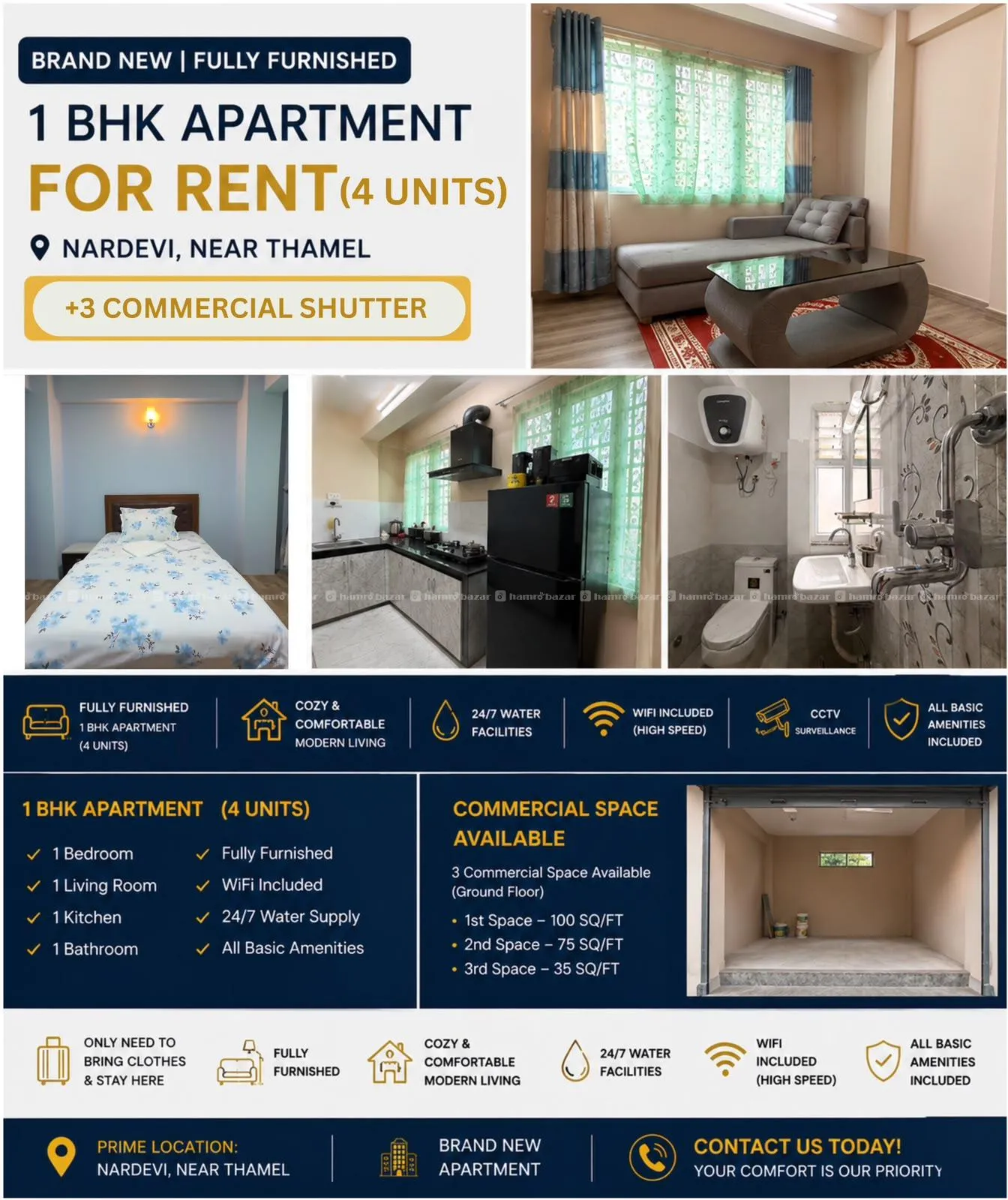 Apartment for Rent Near Thamel, Nardevi