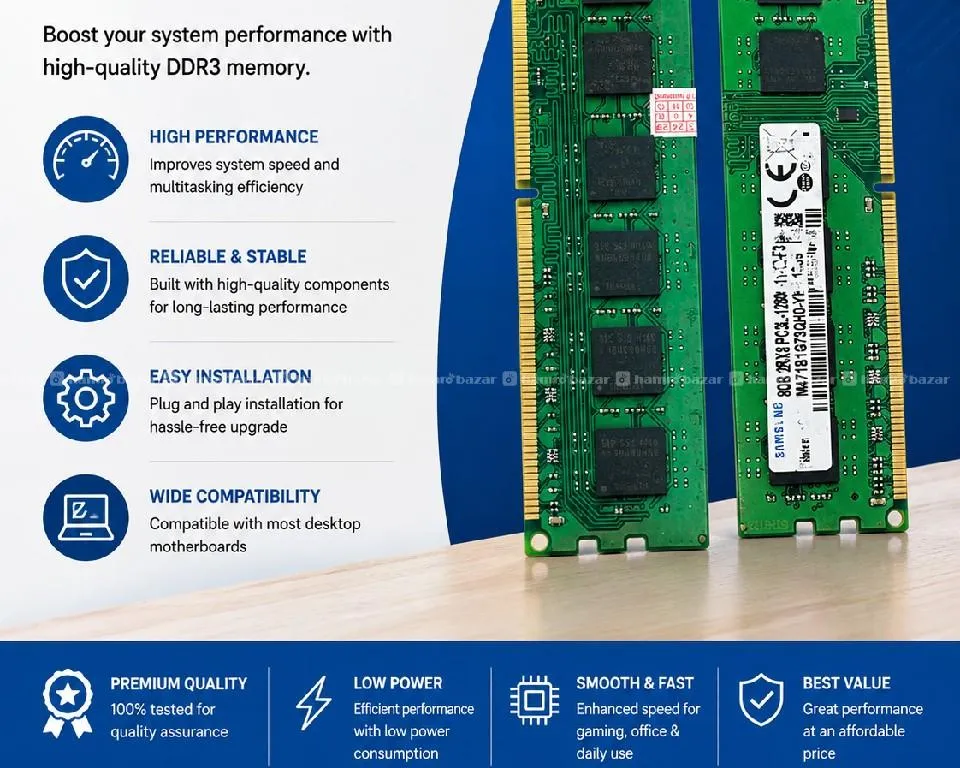 💻 HIGH-PERFORMANCE DDR3 DESKTOP 4gb RAM 2
