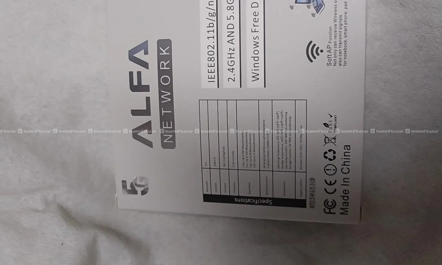 Alfa 5g wifi and Bluetooth dongle 2