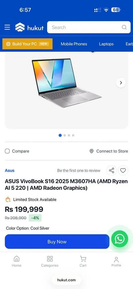 asus vivobook s16 with vatbill warrenty 1.5 years 2