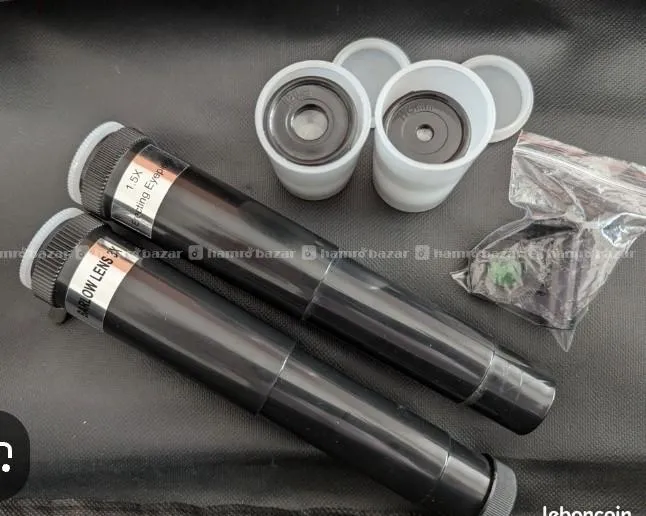 3x Barlow lens  1.5x erecting eyepiece  telescope 4